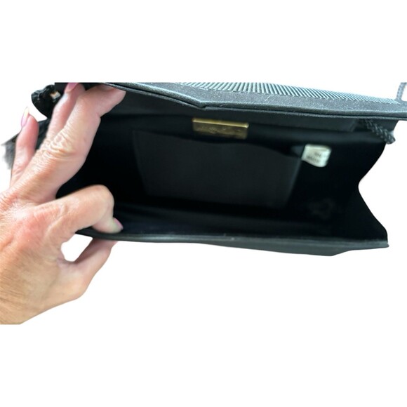 Black Crossbody Purse Semi Formal with Tassel Prom - Picture 3 of 5